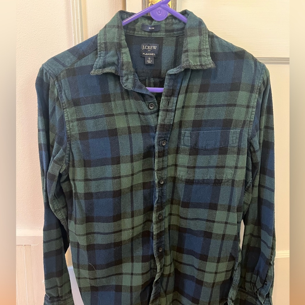J CREW flannel button down